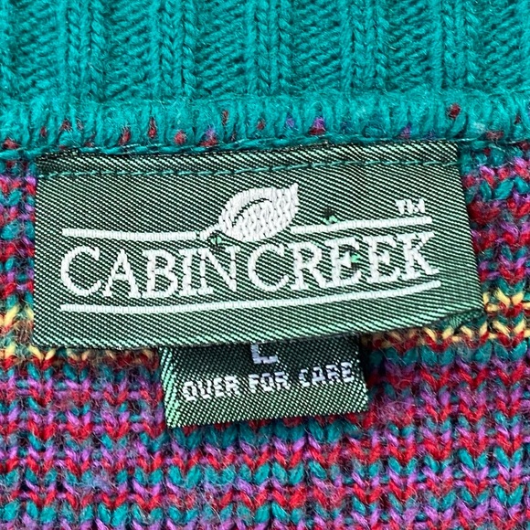 Vintage geometric print button down cardigan - Picture 10 of 12